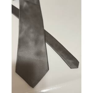 Vintage Savile Row 90's Men's Silk Necktie - Tie - Silver